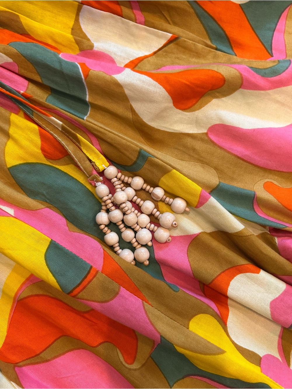 True Destinations Super Wide Leg Retro Palazzo Pants. Resort wear. Maximalist. L - Picture 3 of 9